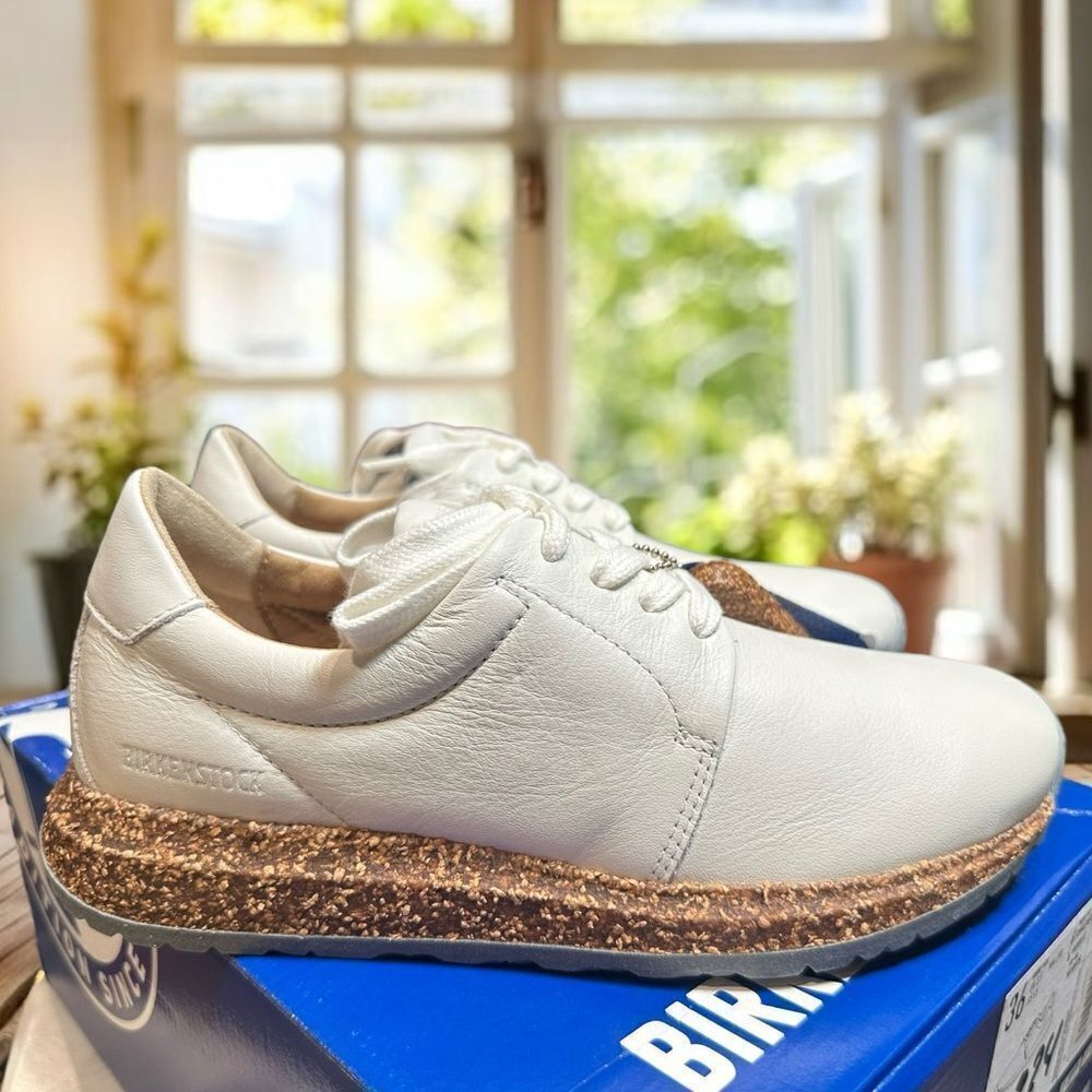 BIRKENSTOCK Wrigley Leather Sneaker Lace Up Unisex Shoes Size EU 36 - Picture 14 of 15